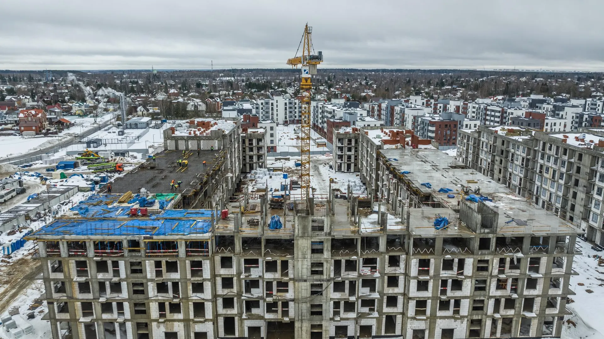 В ЖК «Равновесие» Одинцовского округа продолжается вторая очередь строительства