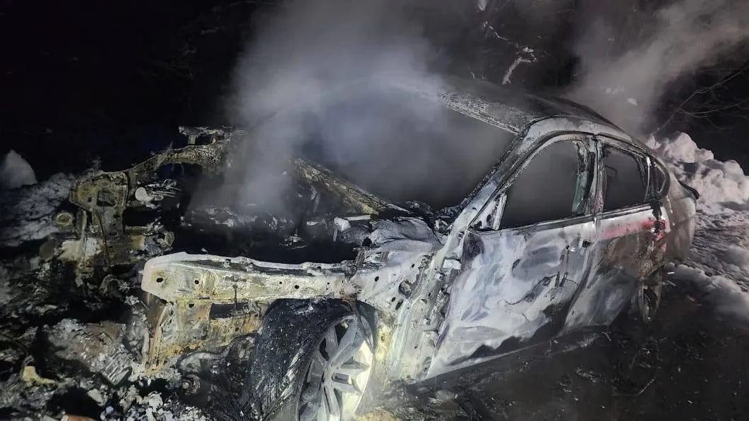 Мужчина и ребенок сгорели заживо в BMW под Калугой