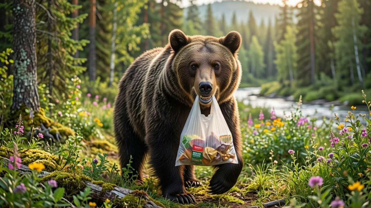Медведь украл продукты у проповедника в Якутии