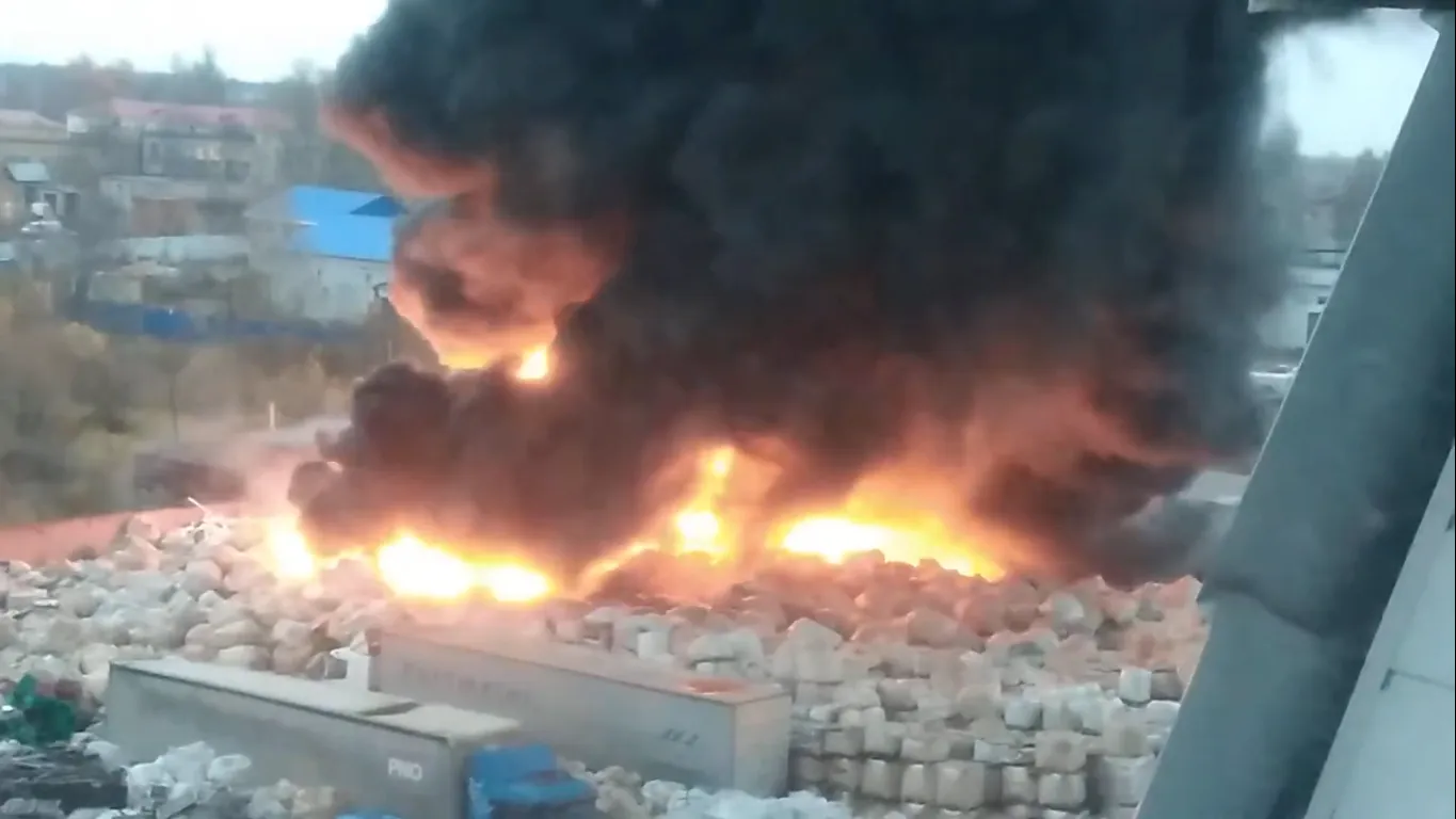 Пожар в промзоне в Рузском округе локализовали